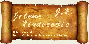 Jelena Minderović vizit kartica